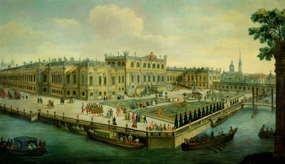 The Summer Palace, St. Petersburg by Russian School